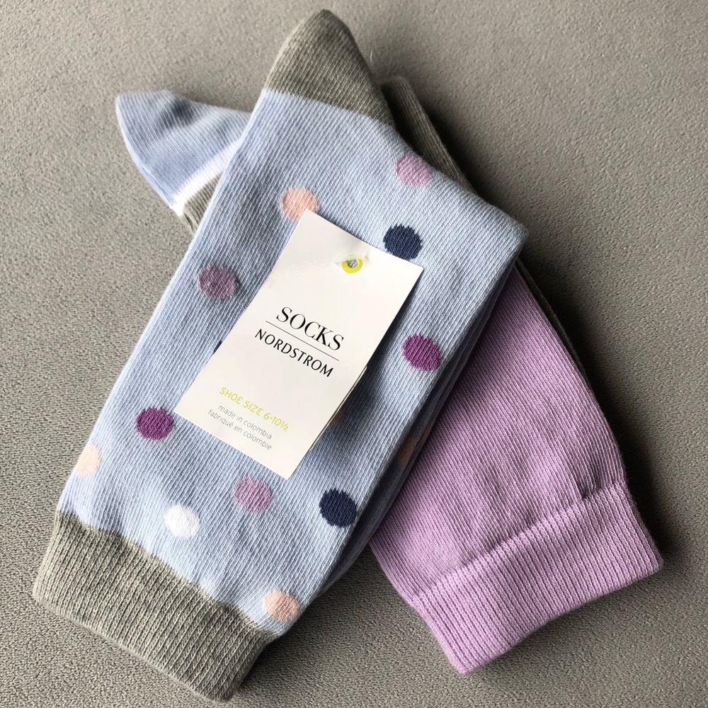 Nordstrom ~ Set of 2 Pair ~ Socks ~ Shoe Size 6-10.5 ~ Brand New!